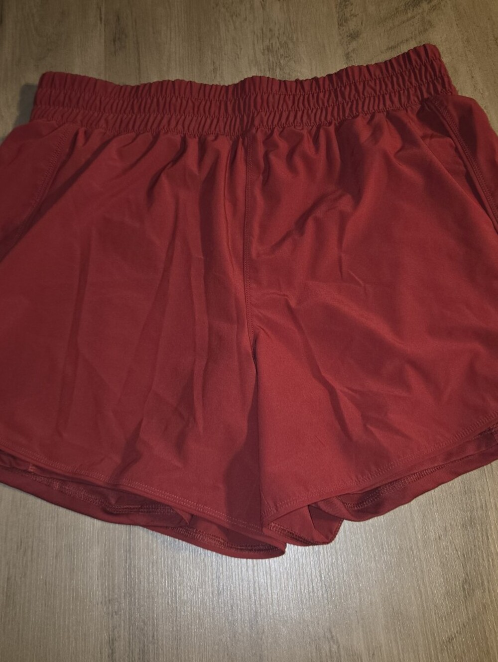 Avia Women's Red Athletic Shorts with Elastic Waistband Size L